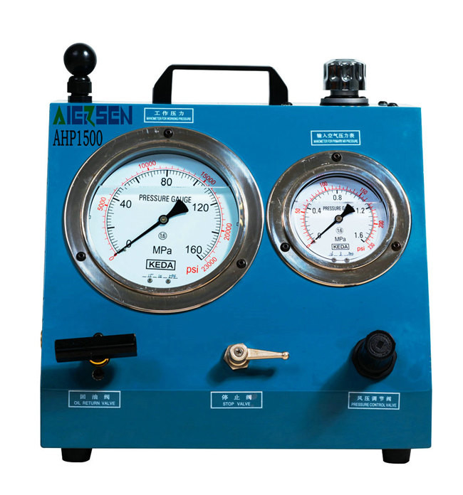 1200 Bar Hydraulic High Pressure Pump Steel Portable Pneumatic Pump